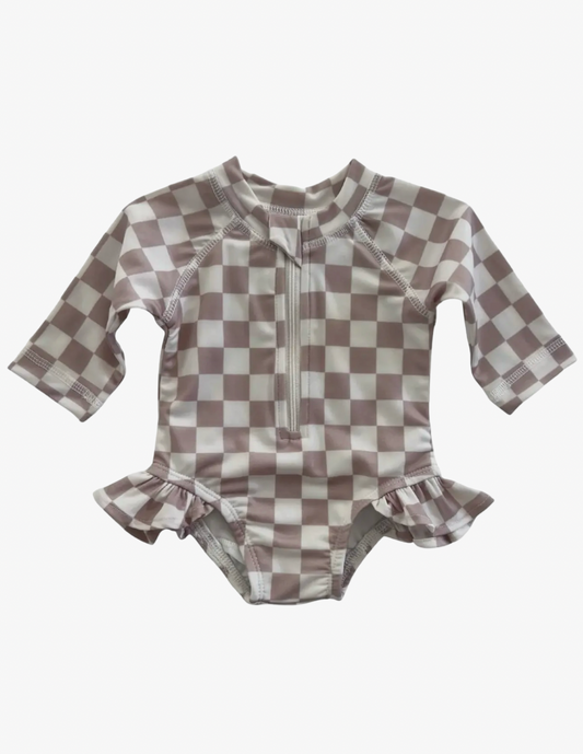 Tiramisu Checkered Swimsuit